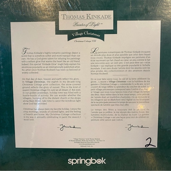 NEW Springbok Thomas Kinkade Village Christmas Puzzle 1000 pieces - Picture 4 of 7